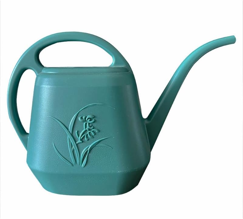 VKPLITE Plant Watering Can - 1 Gallon - Green - with Long Spout for Indoor and Outdoor Plant Garden - Image 1